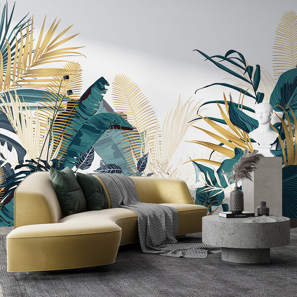 Wall murals Group of tropical plants Wall murals Group of tropical plants