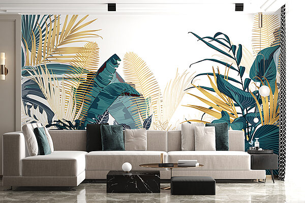 Wall murals Group of tropical plants Wall murals Group of tropical plants