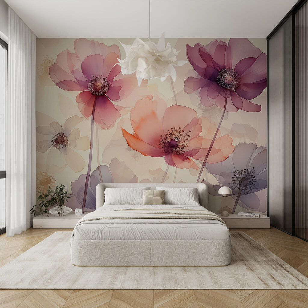 Group of flowers on a white background Group of flowers on a white background