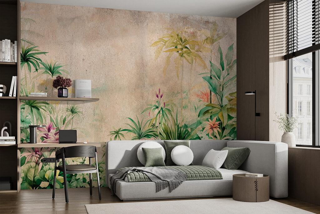 Painting of plants and flowers