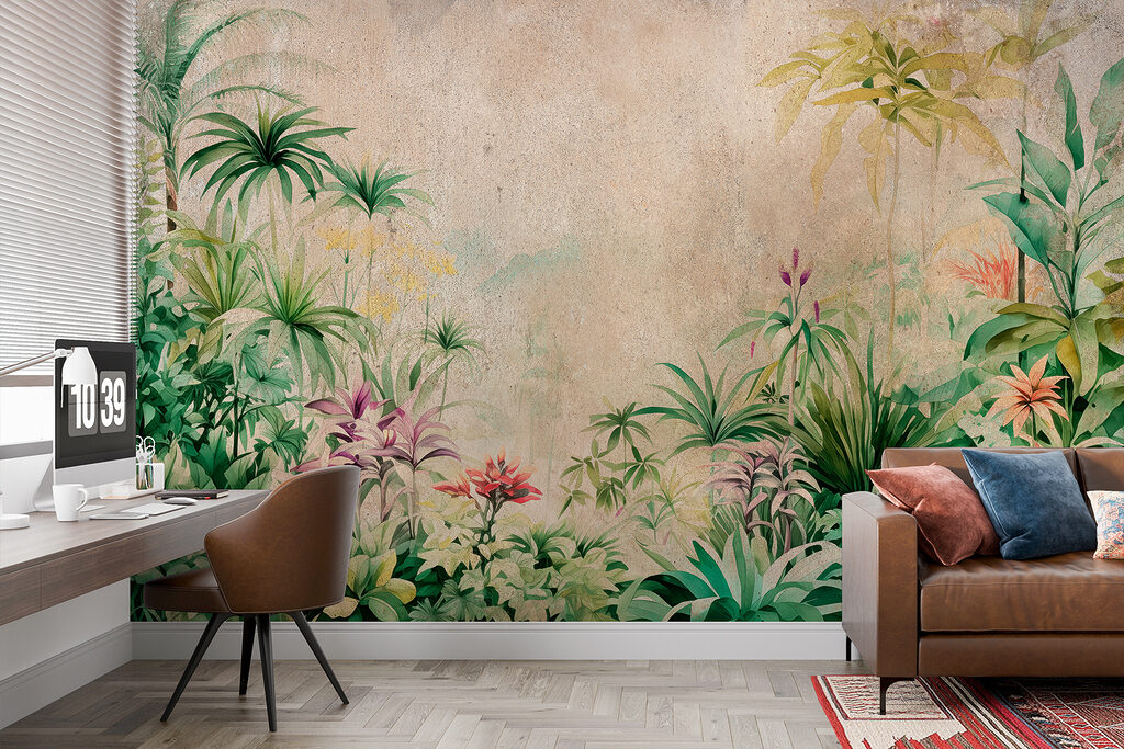 Painting of plants and flowers