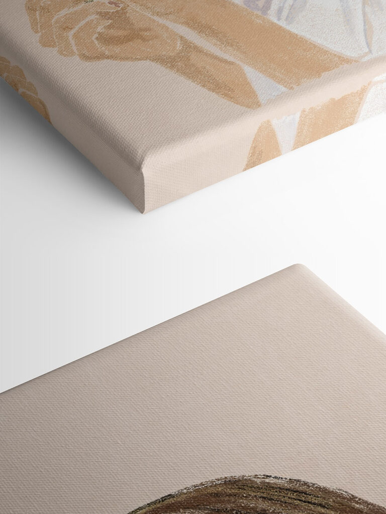 Woman holding a leaf Woman holding a leaf