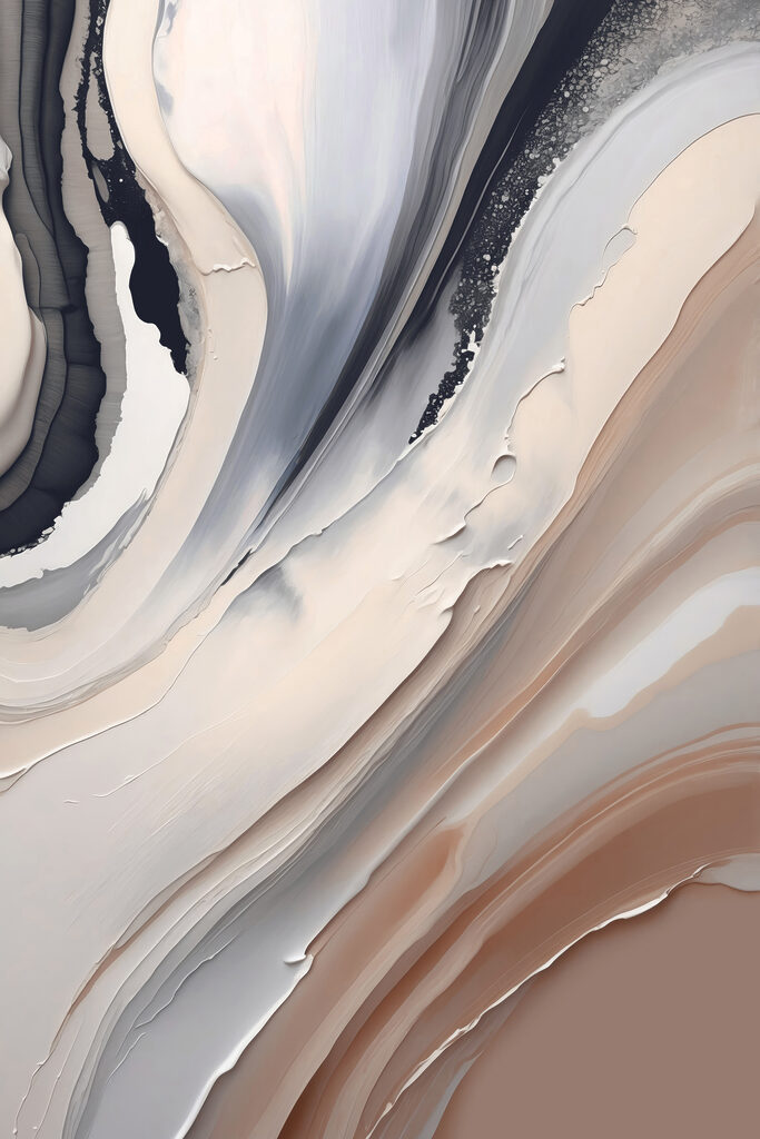 Close up of a painting