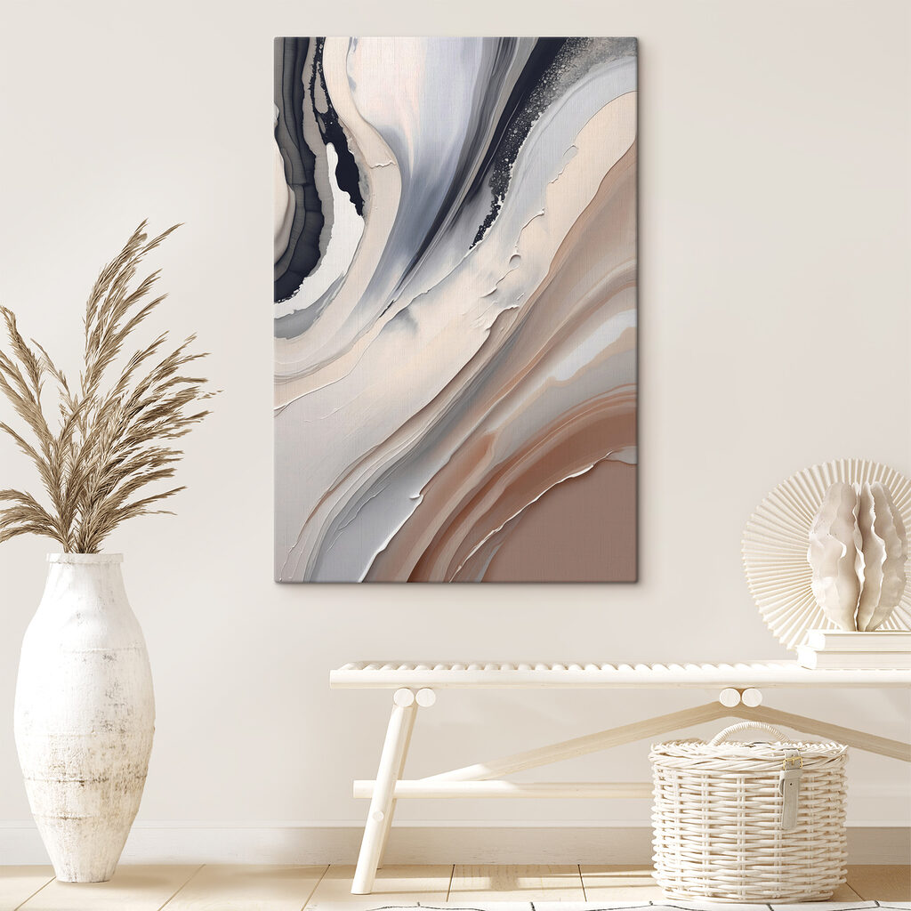 Close up of a painting