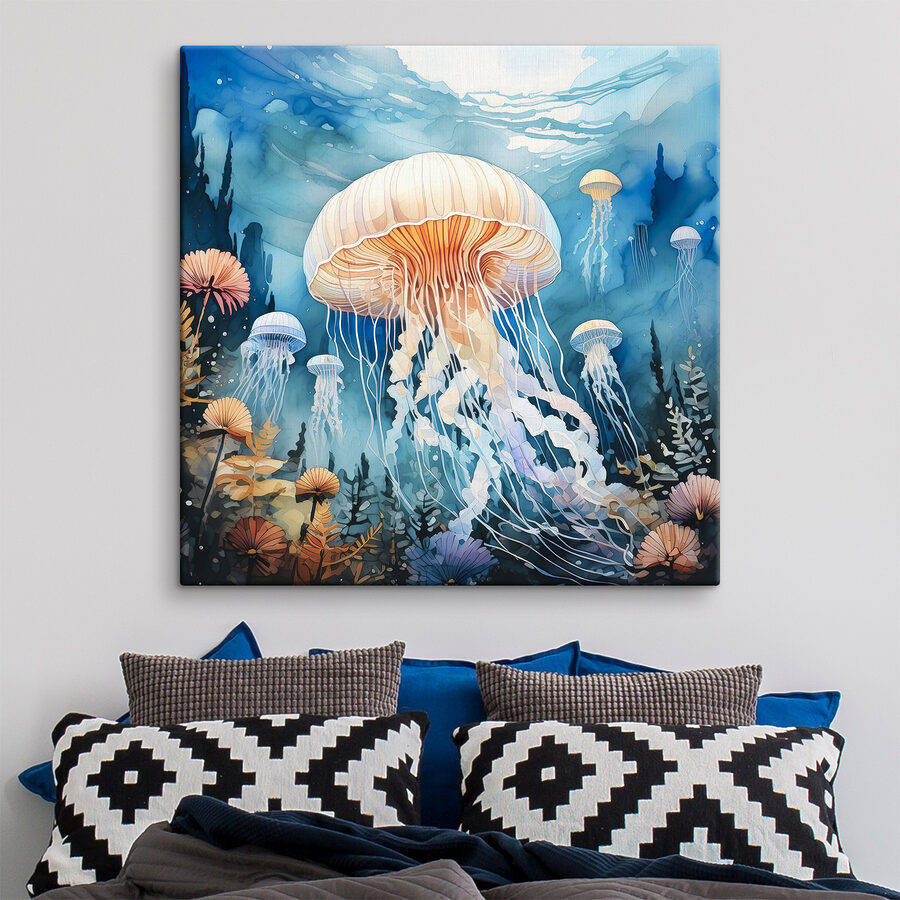Painting of a jellyfish Painting of a jellyfish