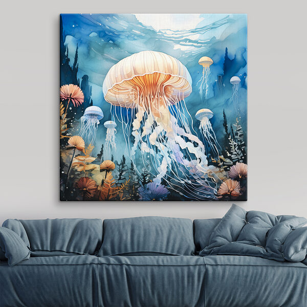 Painting of a jellyfish Painting of a jellyfish