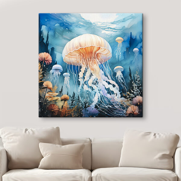 Painting of a jellyfish Painting of a jellyfish