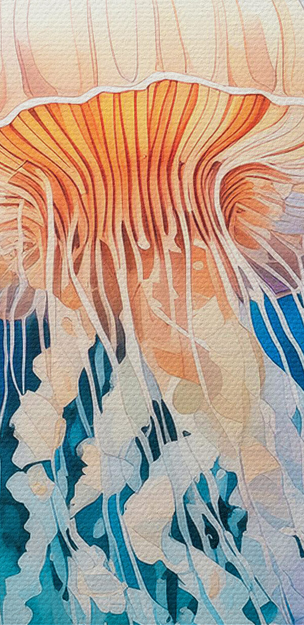 Painting of a jellyfish Painting of a jellyfish