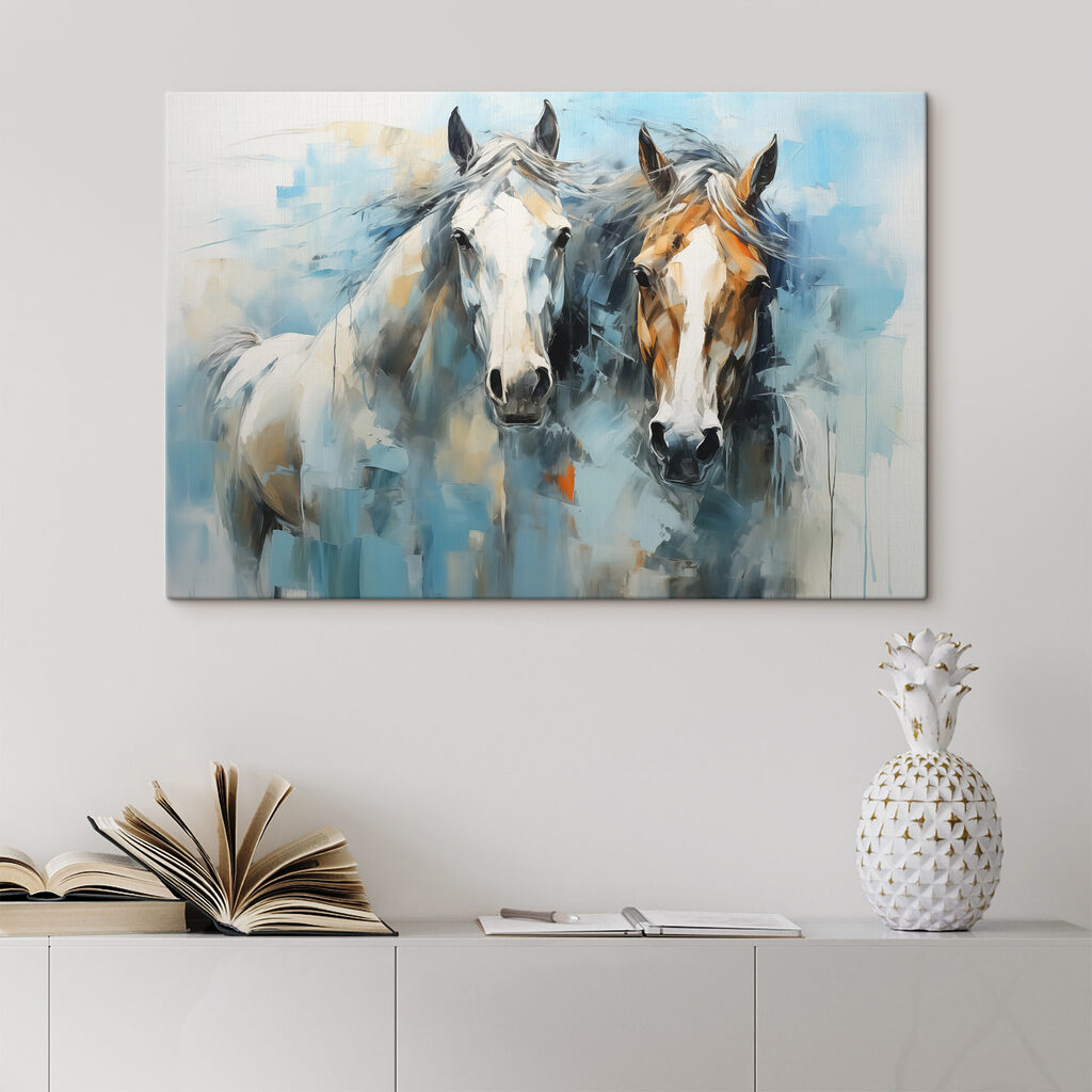 Painting of two horses Painting of two horses