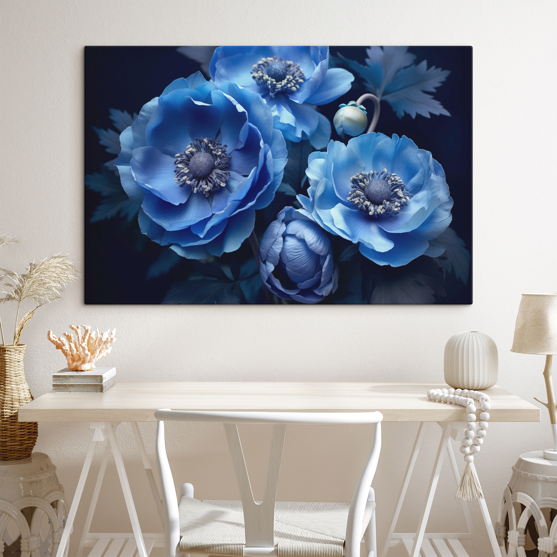 Group of blue flowers Group of blue flowers