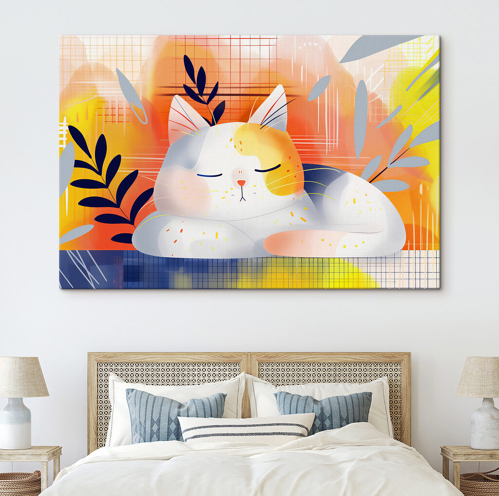 Cat sleeping with leaves on its head Cat sleeping with leaves on its head