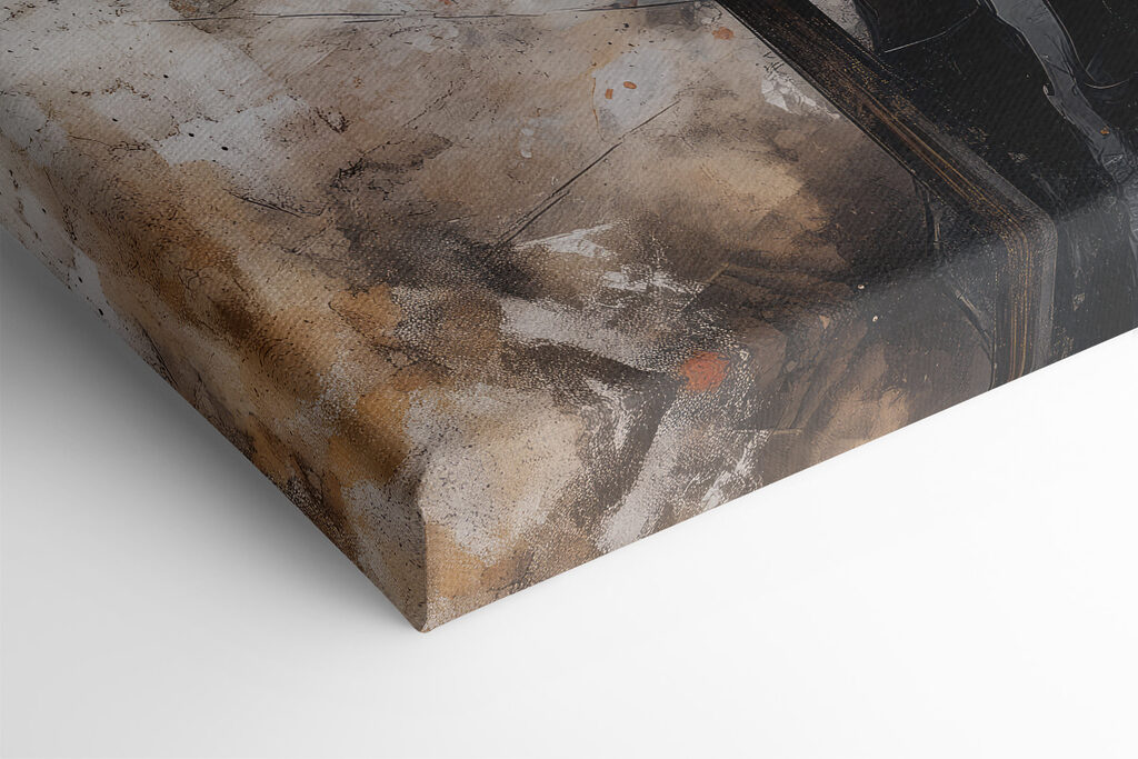 Cartoon character sitting at a table with a cup of tea