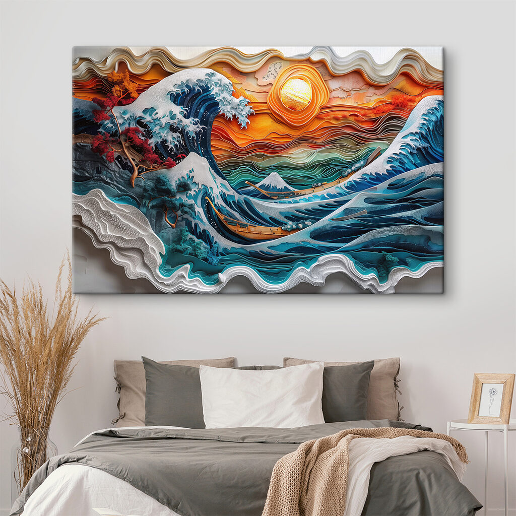 Painting of a wave