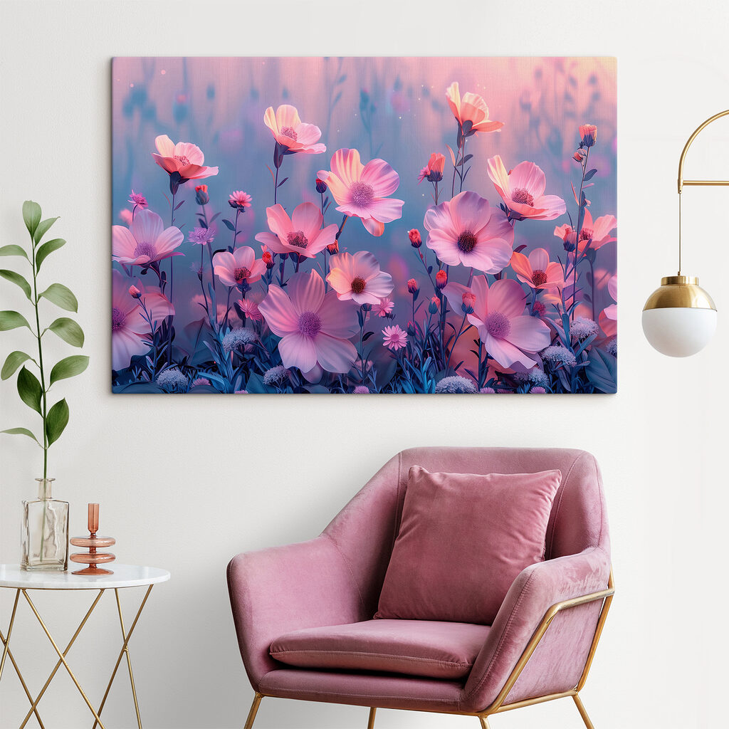 Group of pink flowers