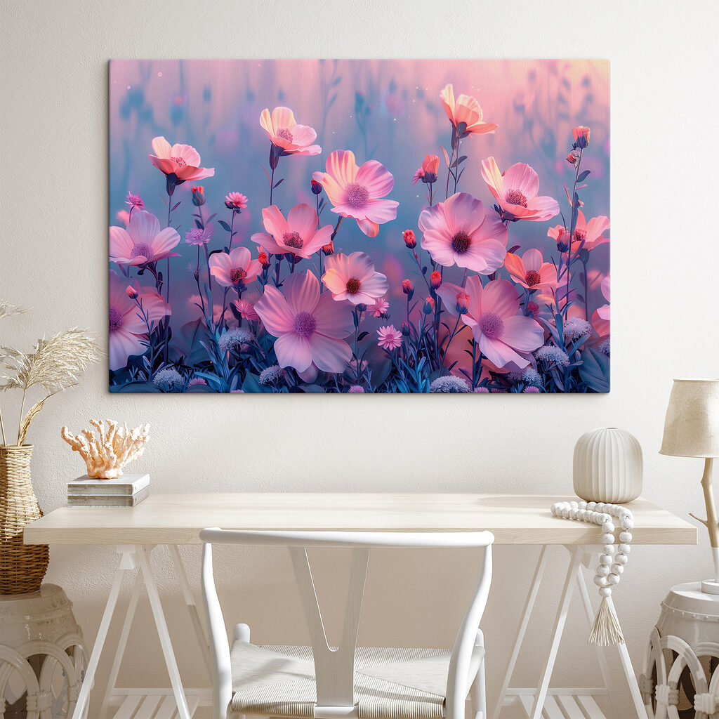 Group of pink flowers