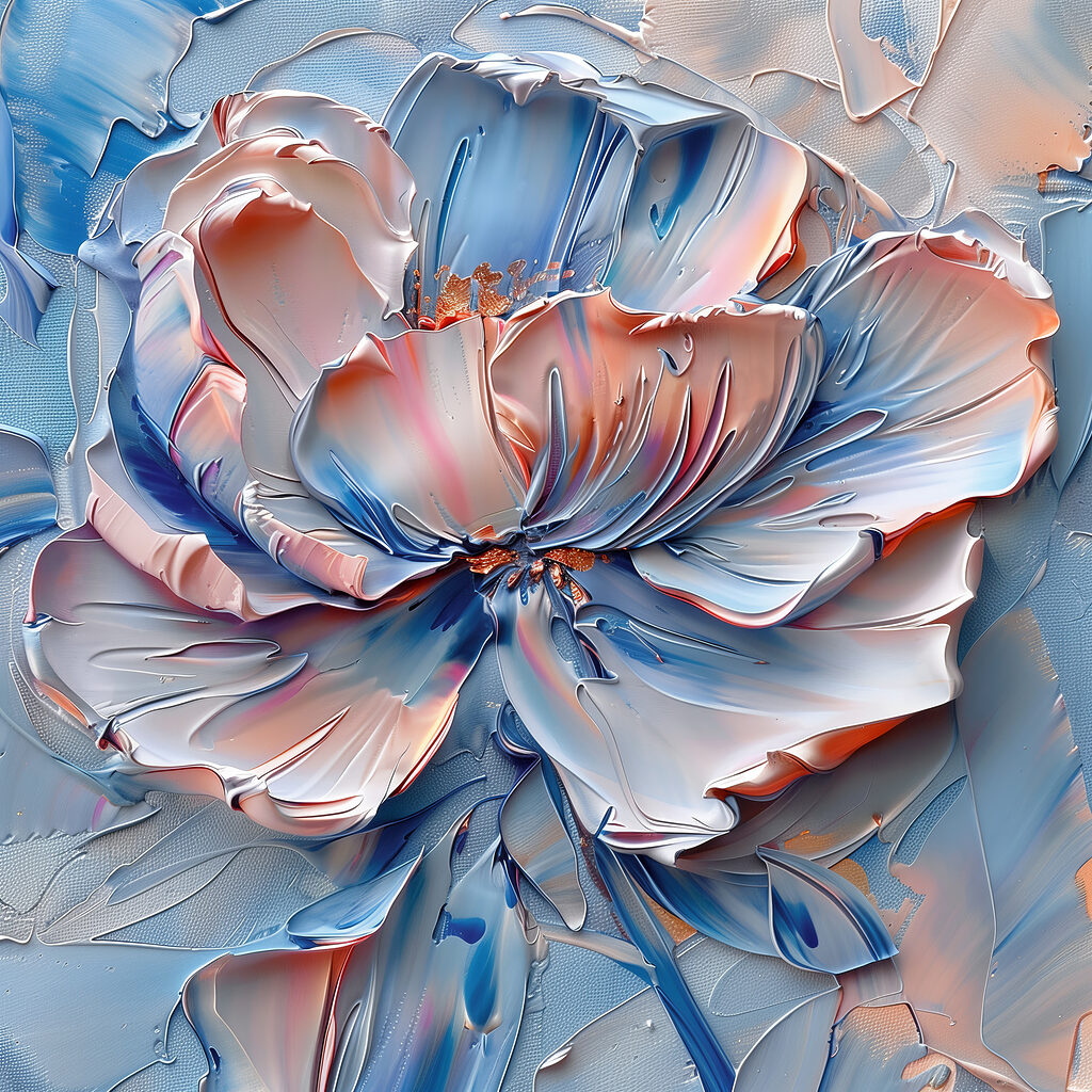 Elegant flower in soft hues Elegant flower in soft hues