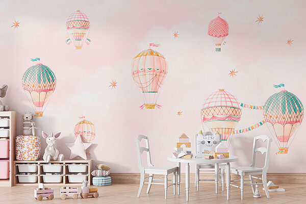 Group of hot air balloons in the sky Group of hot air balloons in the sky