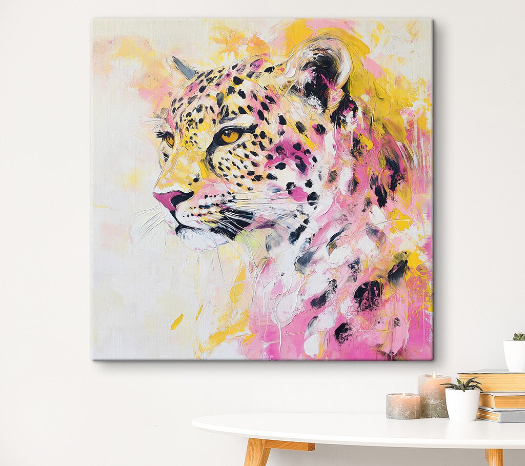 Painting of a cheetah