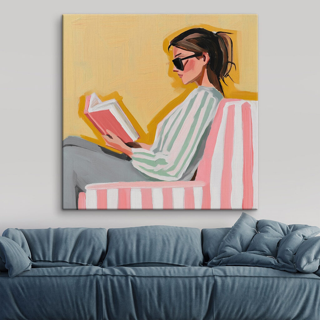 Woman reading a book