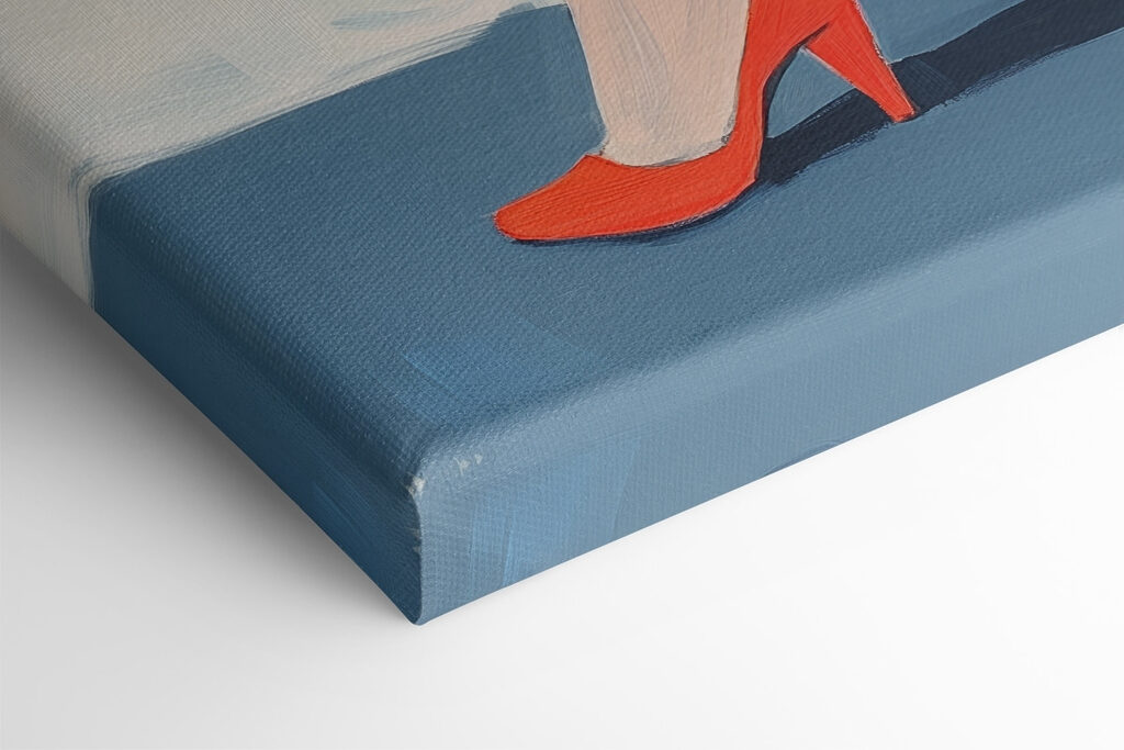 Woman wearing red shoes Woman wearing red shoes