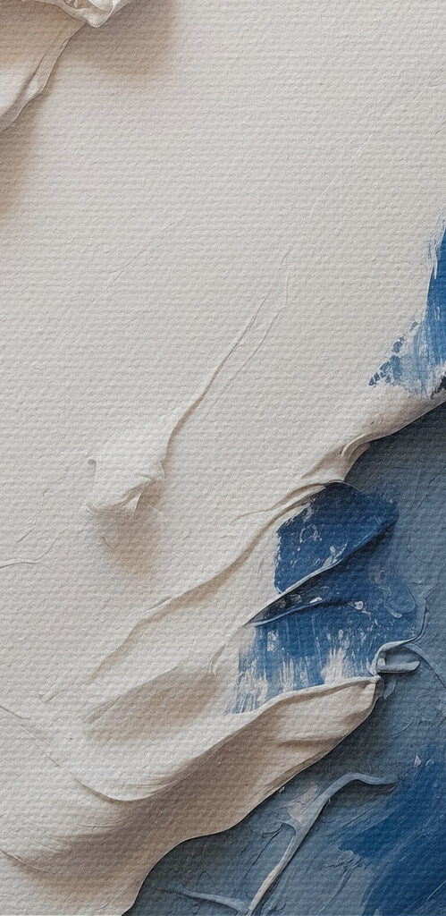 Close up of a painting