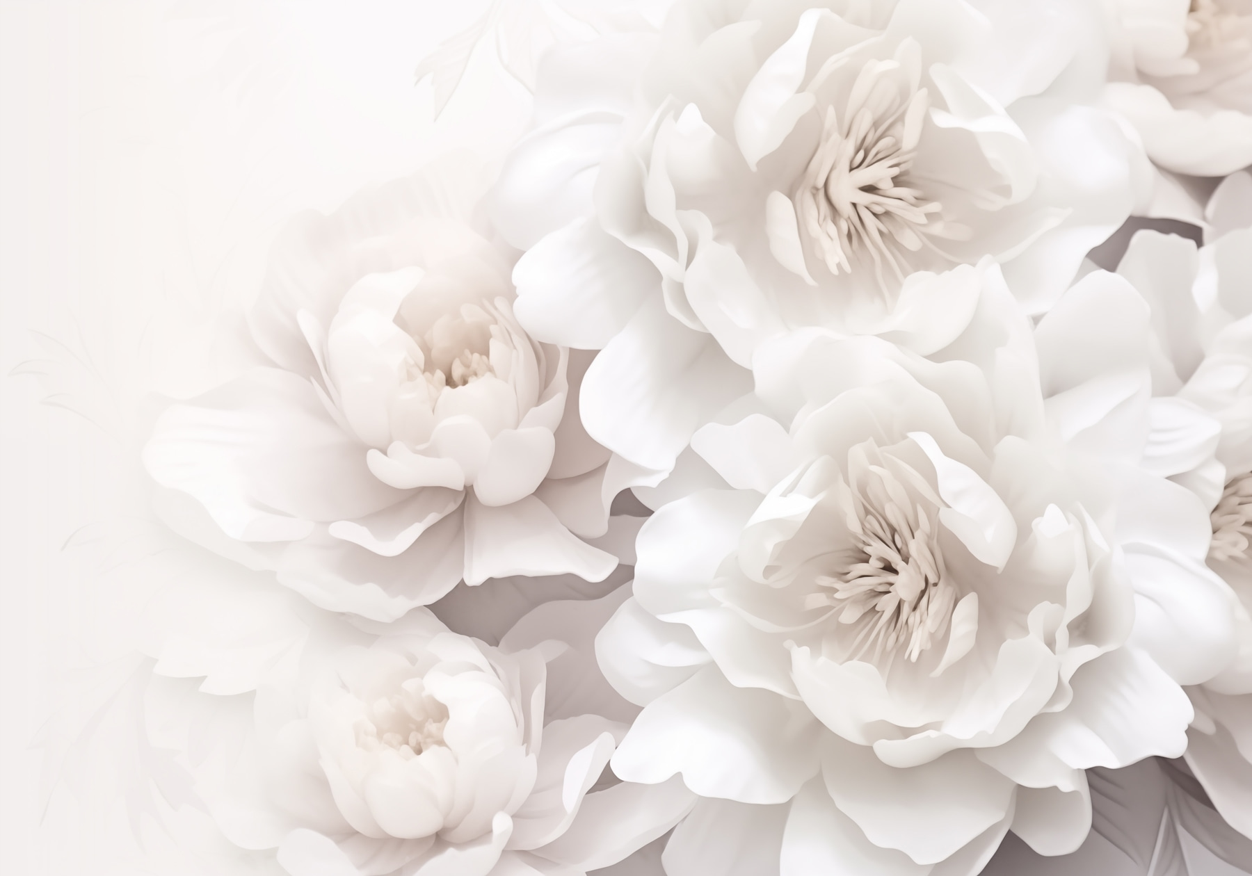 Group of white flowers