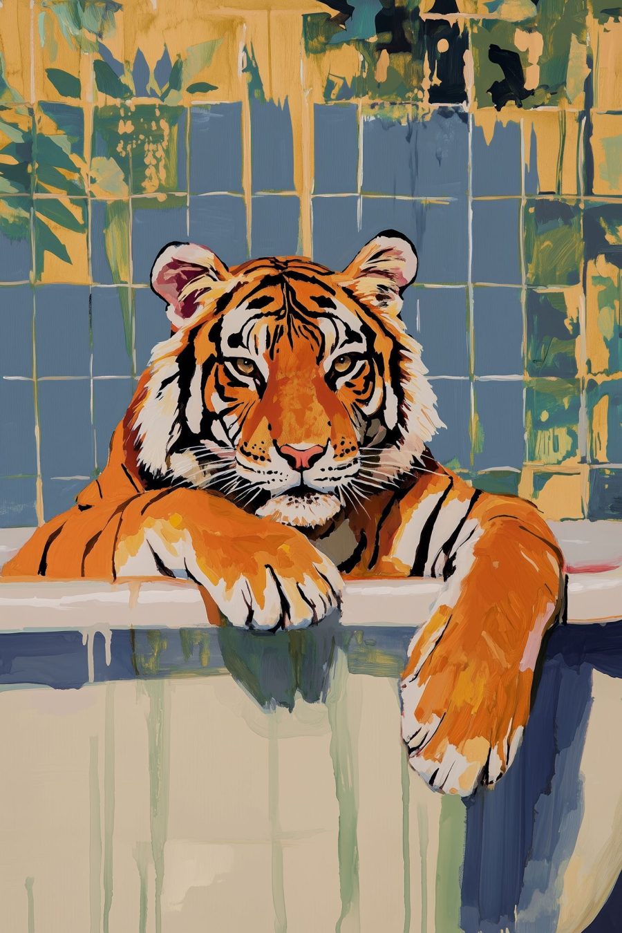 Tigris a fürdőkádban