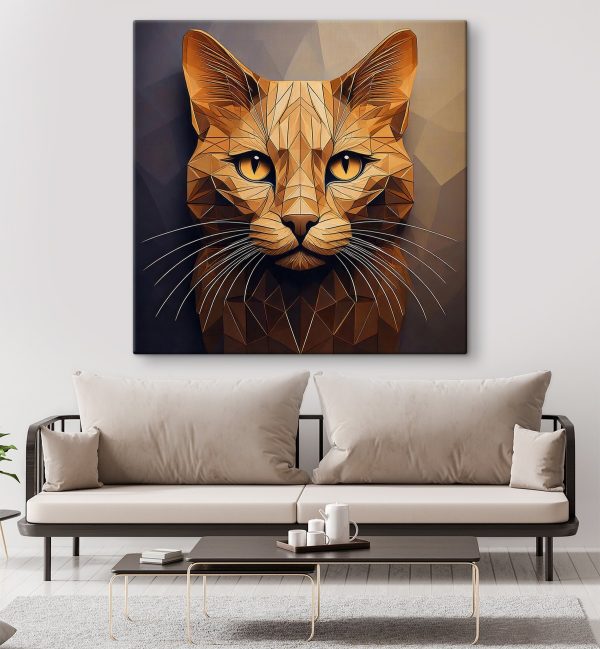 Cat with a low poly design Cat with a low poly design