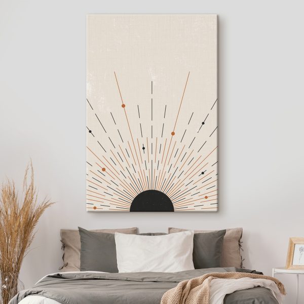 Sunburst vonalakkal és pontokkal Sunburst vonalakkal és pontokkal