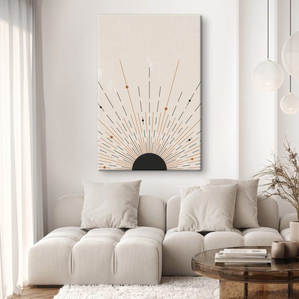 Sunburst vonalakkal és pontokkal Sunburst vonalakkal és pontokkal