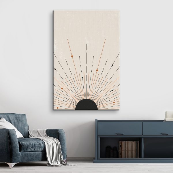 Sunburst vonalakkal és pontokkal Sunburst vonalakkal és pontokkal