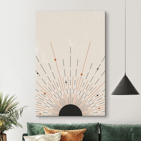 Sunburst vonalakkal és pontokkal Sunburst vonalakkal és pontokkal