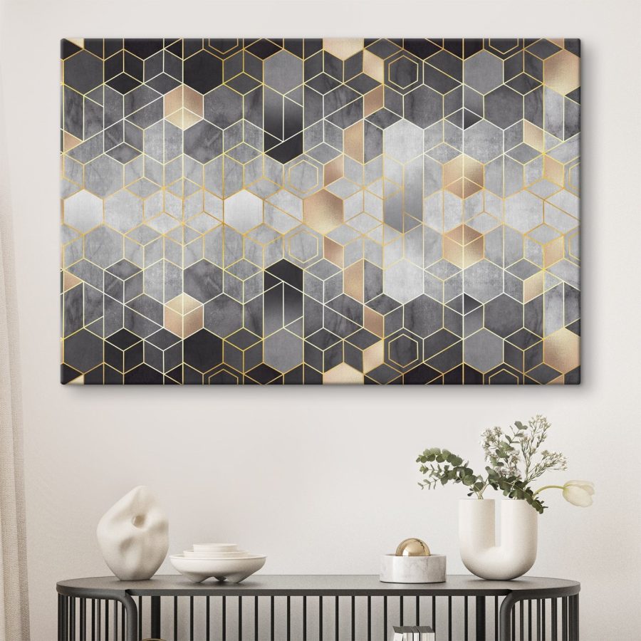 Geometrikus minták semleges árnyalatokban