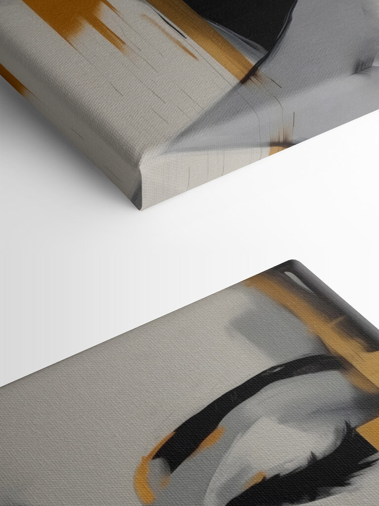 Painting of a woman's face