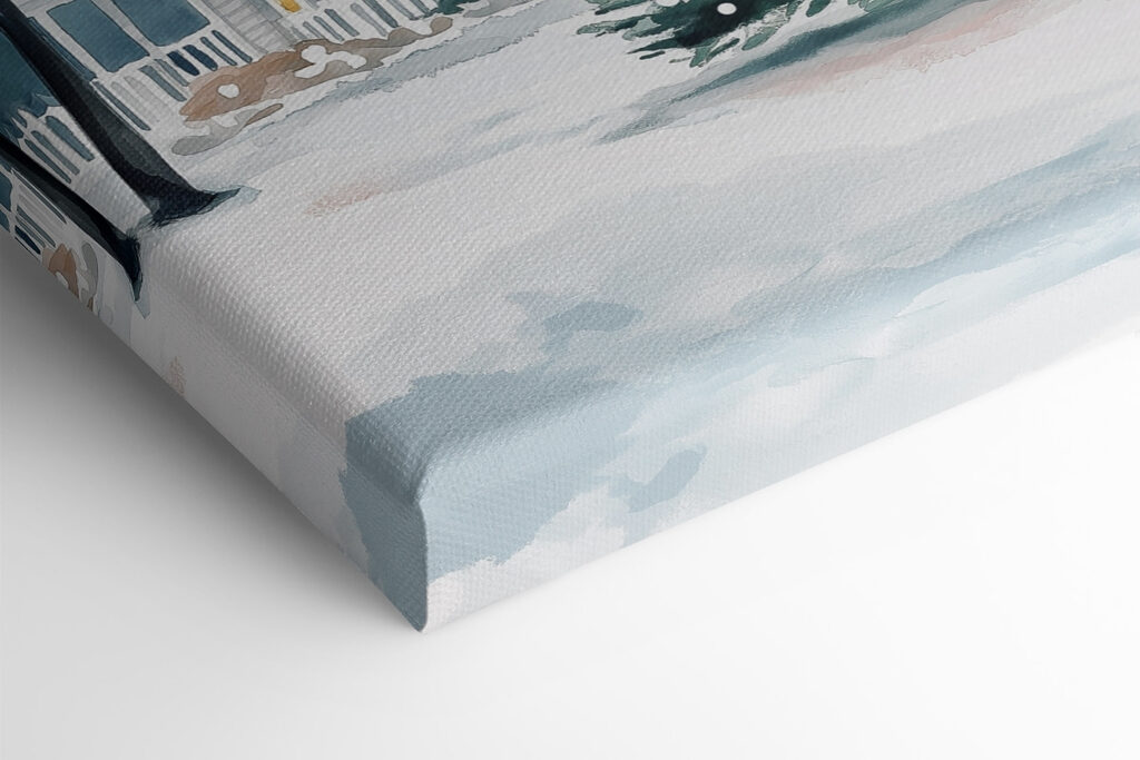 Christmas tree in front of a house