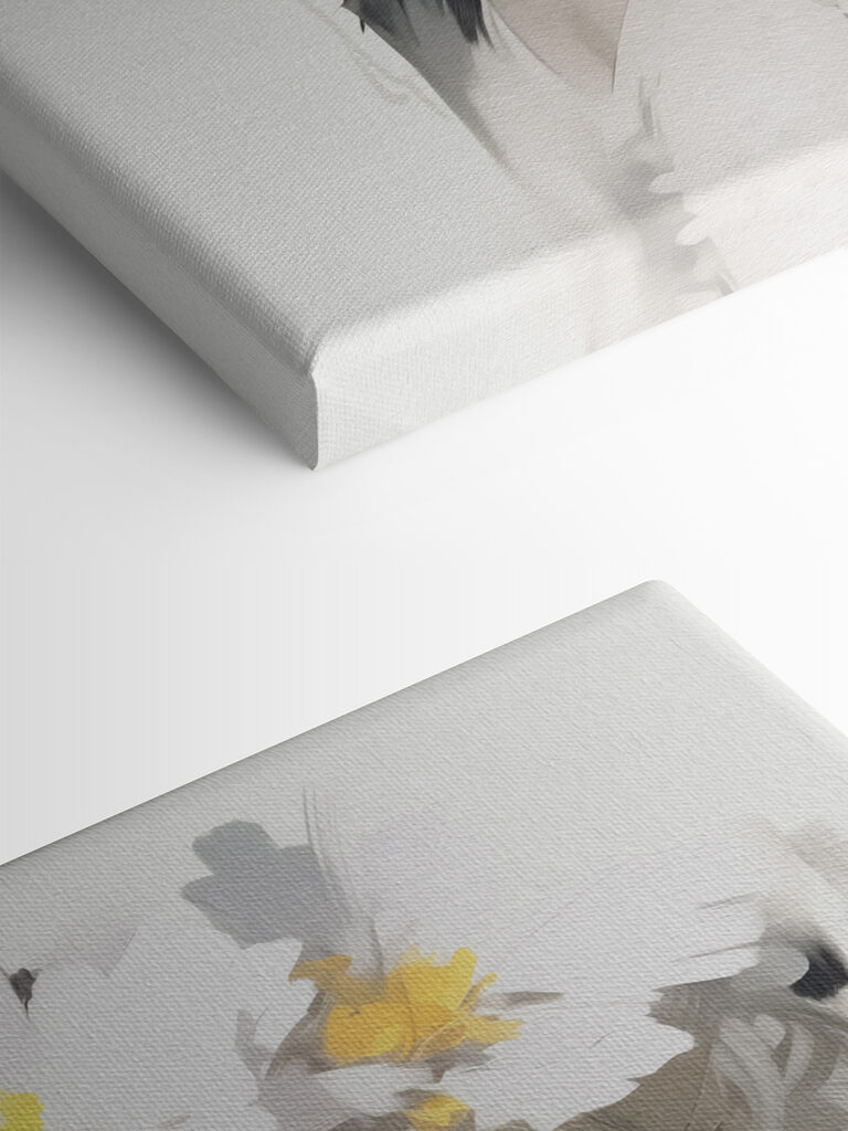 Woman with flowers in her hair