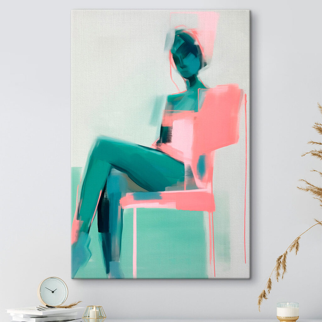 Woman sitting in a chair Woman sitting in a chair