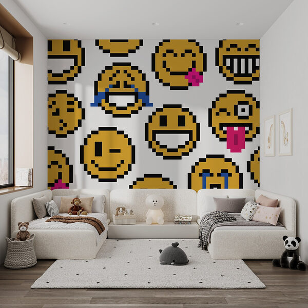 Sárga smiley arcok csoportja Sárga smiley arcok csoportja