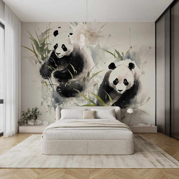 Pár pandák a fűben Pár pandák a fűben
