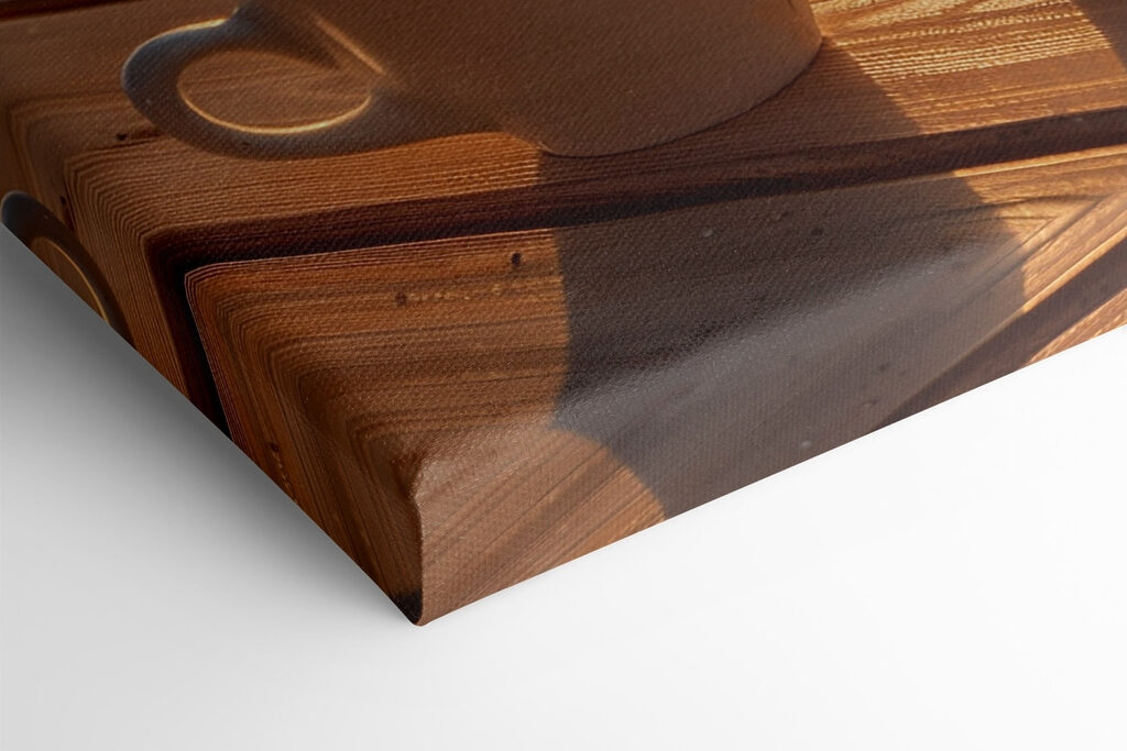 Two cups of coffee on a table