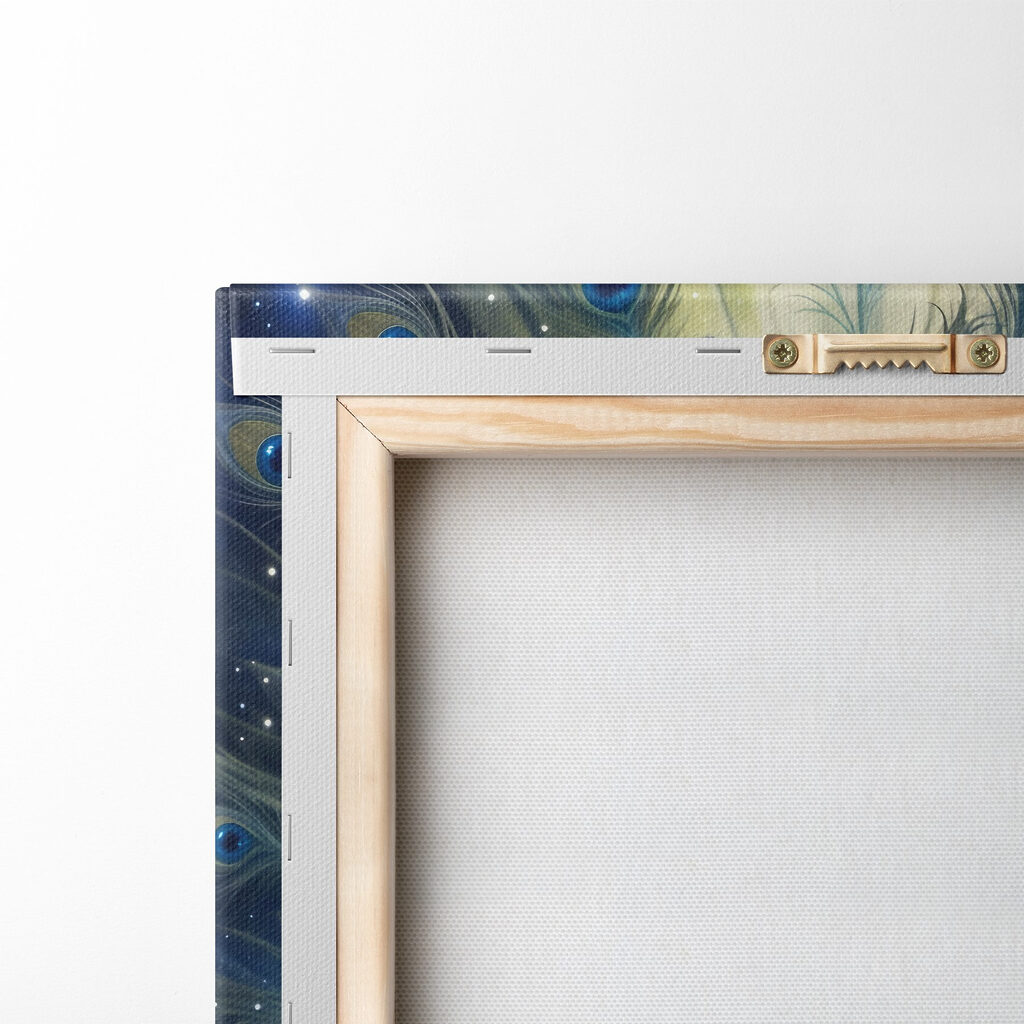 Majestic peacock in cosmic splendor Majestic peacock in cosmic splendor