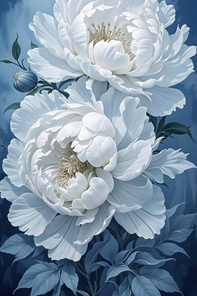 Delicate petals in soft hues