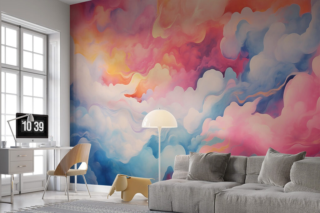 Colorful clouds in the sky Colorful clouds in the sky