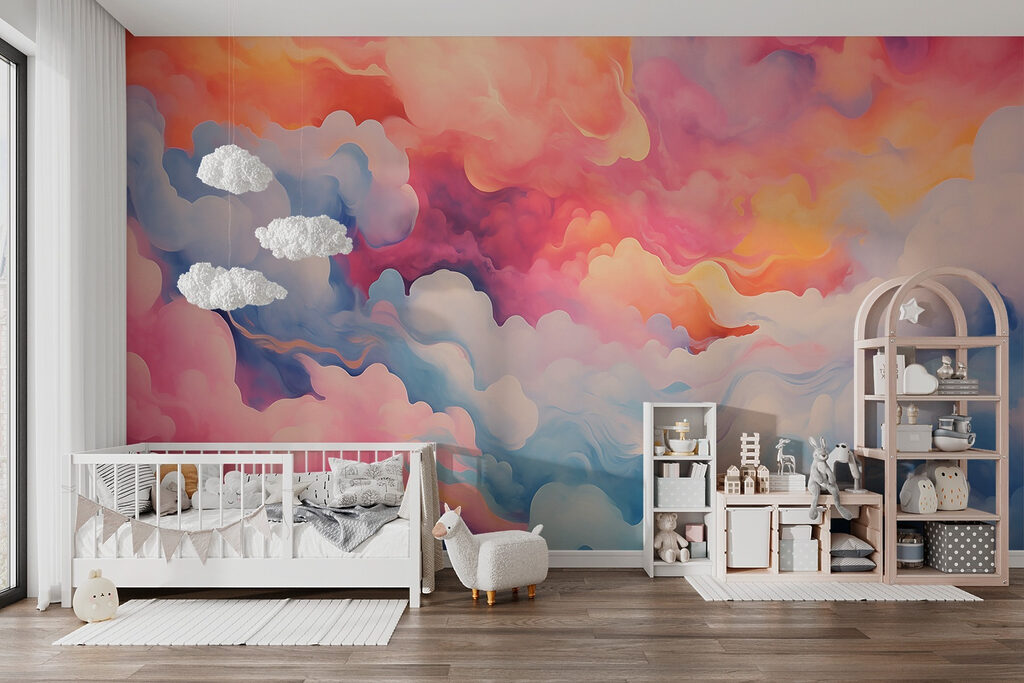 Colorful clouds in the sky Colorful clouds in the sky