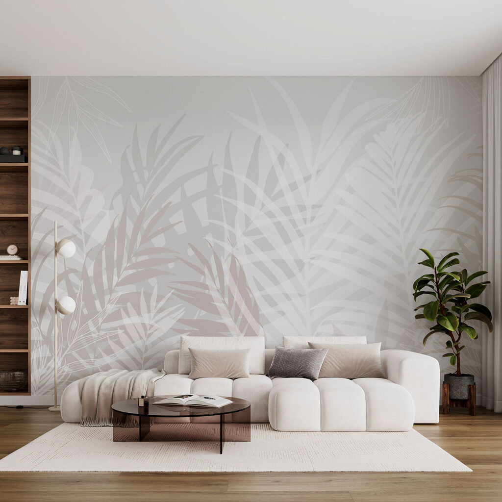 White and gray leaves White and gray leaves