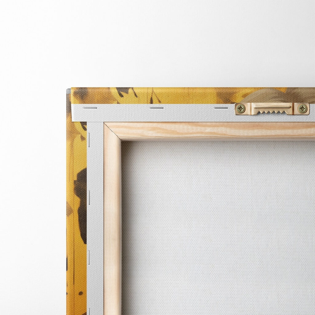 Woman with curly blonde hair and large earrings Woman with curly blonde hair and large earrings