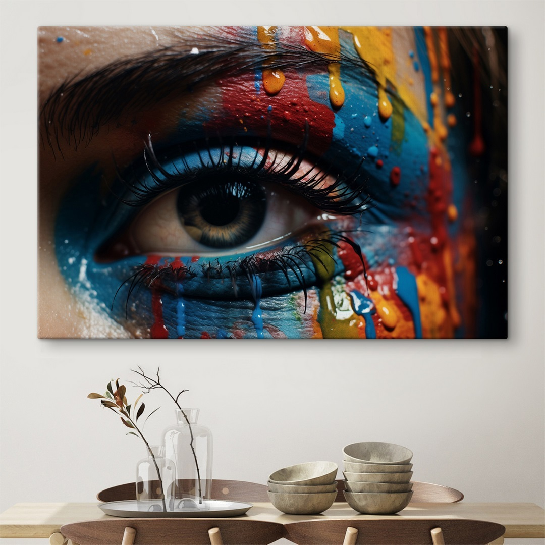 Vivid colors on expressive canvas Vivid colors on expressive canvas