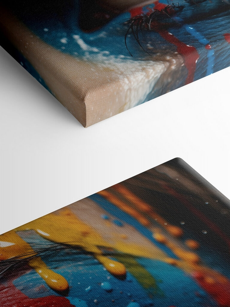 Vivid colors on expressive canvas Vivid colors on expressive canvas