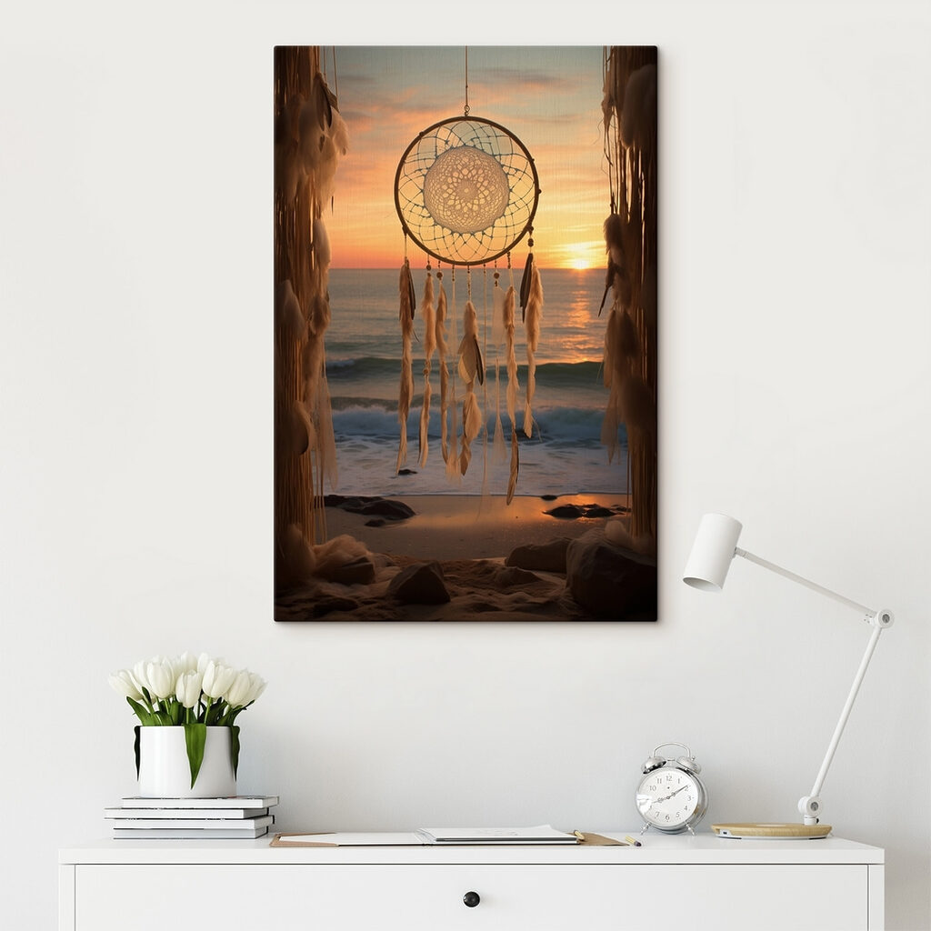 Dream catcher from a doorway