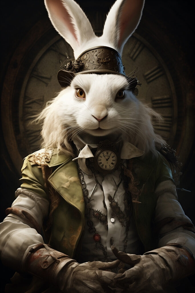 Rabbit in a garment Rabbit in a garment